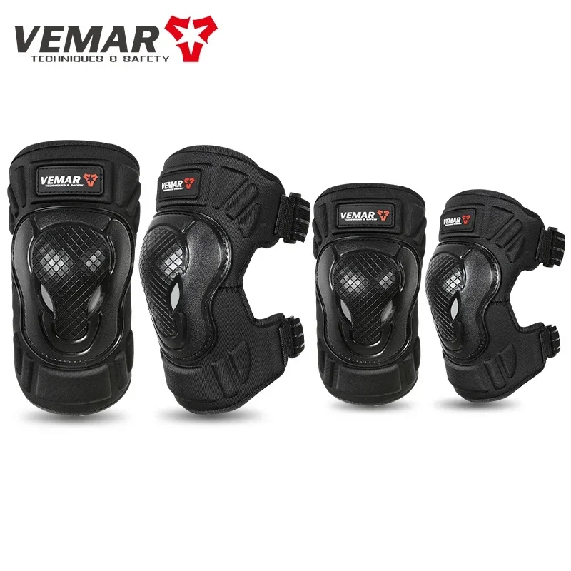 VEMAR Knee and Elbow Protectors Motorcycle Leg Brace Elbow Pads protection Men Riding Women Accesorios Motocross E-19 E-20 4Pcs