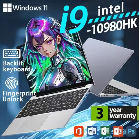 15.6 inch Gaming laptop Intel Core i9 10980HK Windows 11 16GB DDR4 1TB 2TB SSD Office Study Business laptops Pc Gamer Computer