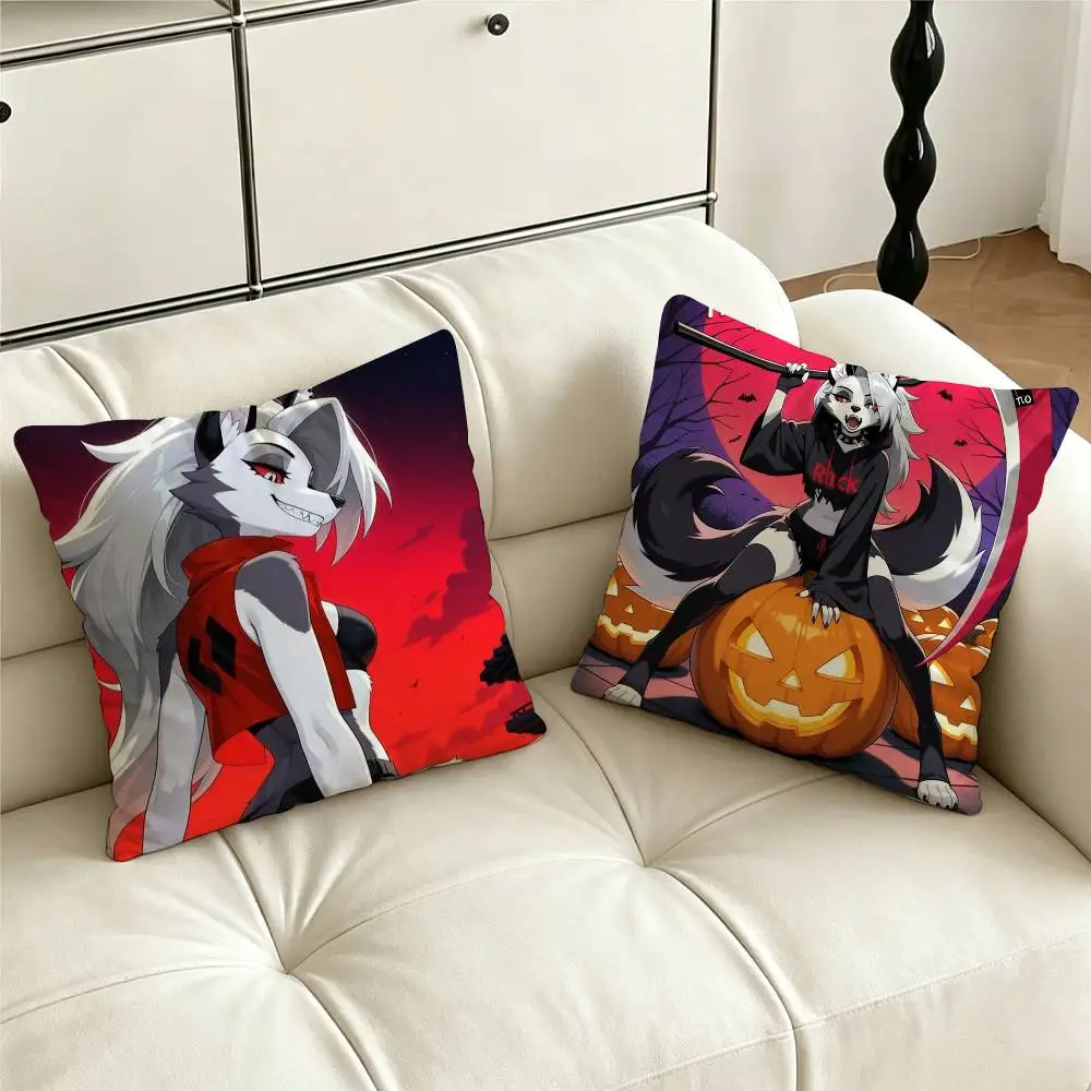 Helluva Boss L-Loona Pillow Case for Sofa Living Room Home office Decor Protective Cover