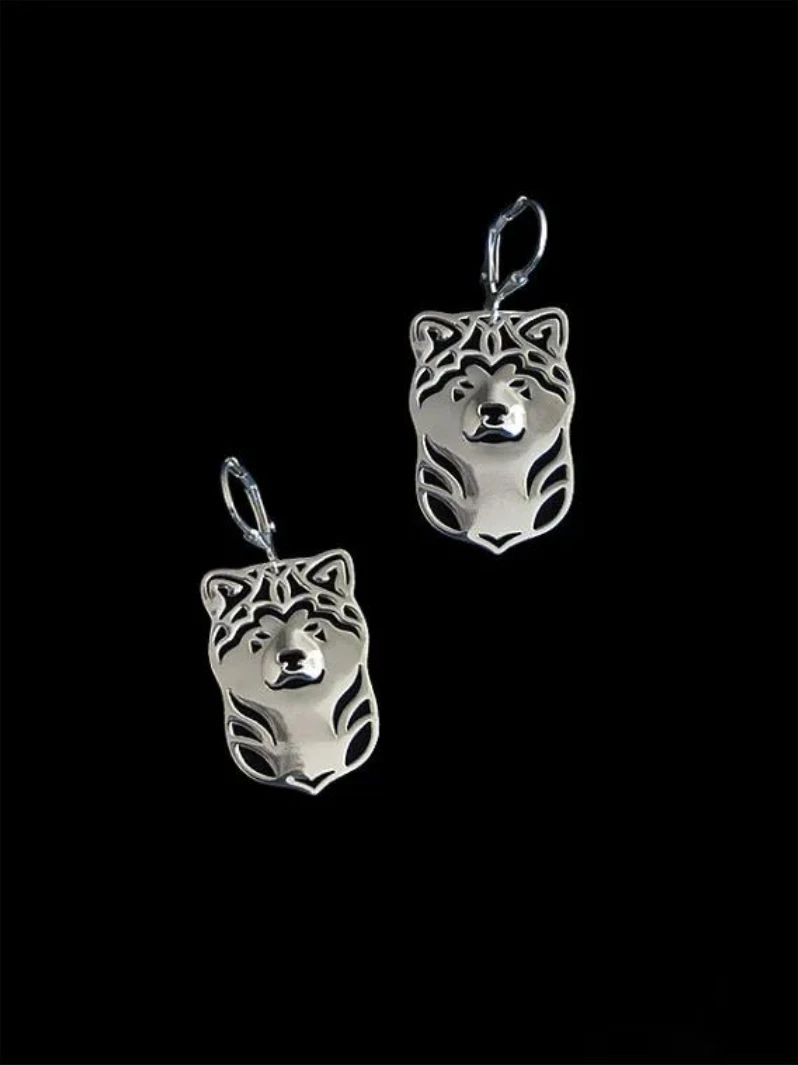 New Trendy Style Japanese Akita Drop Earrings