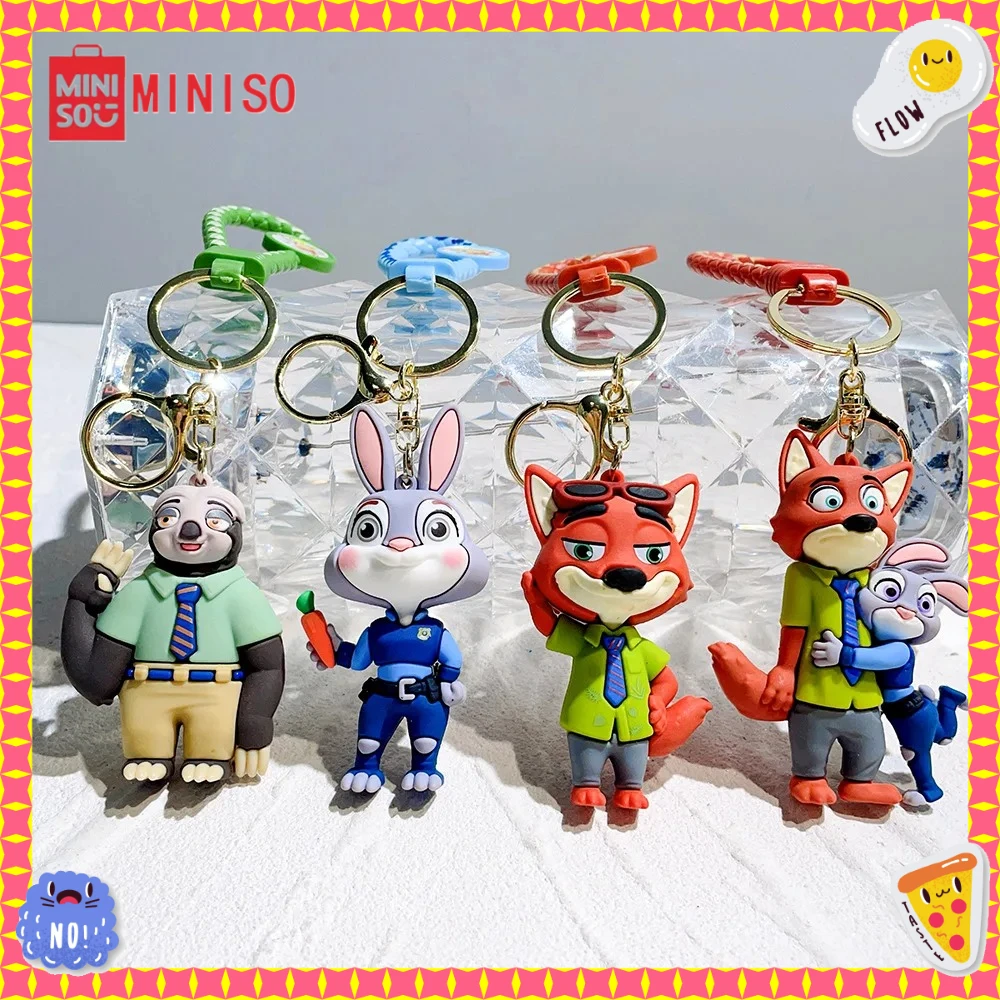 *#*#*MINASO Zoo Key/chain Judy Rabbit Fox Sloth Cartoon Pendant Love Gift Accessories for Couples and Fans