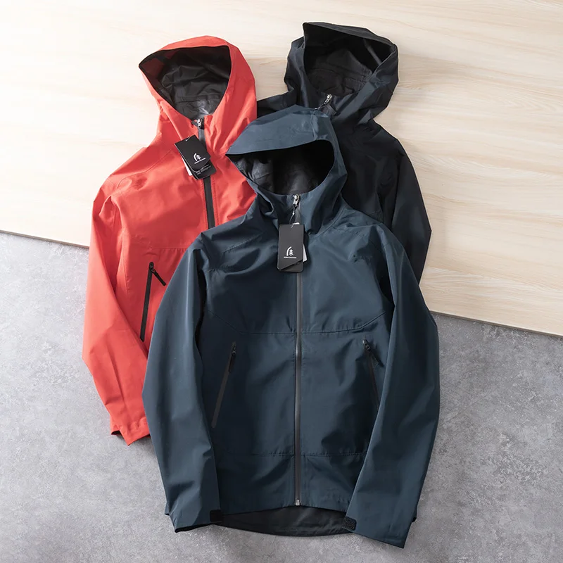 

Men's Outdoor Windproof Waterproof Hooded Jacket Spring Autumn New Style Full-Body Glued Replacement Fashion Urban Youth