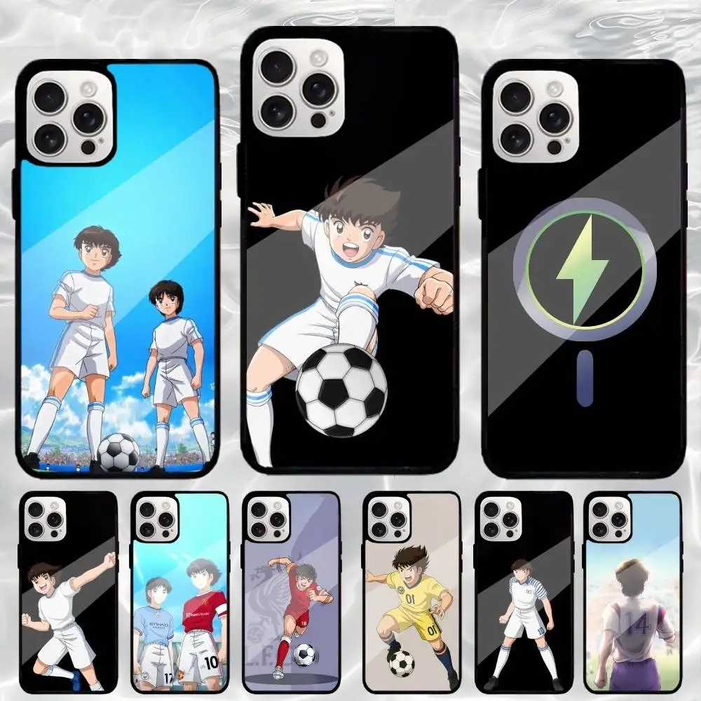 

C-Captain Anime T-Tsubasa Phone Case For iPhone17,16,15,14,13,12,11 Plus,Pro Max Magnetic Magsafe Wireless Charging