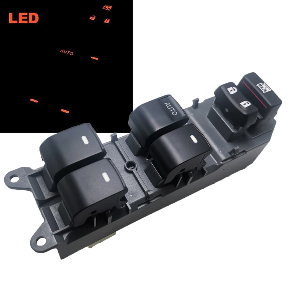 Interruptor de control de ventana eléctrica LED naranja para Toyota Corolla Camry RAV4 Camry Sienna 2006-2015, 84820-06100, 8482033240