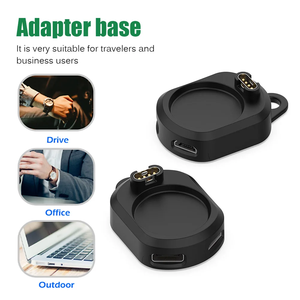 Adaptateur de charge Micro USB 2 en 1 Type C, adaptateur de chargeur de montre, chargeurs portables pour Garmin Fenix 5 6 7 Venu Forerunner 955 255