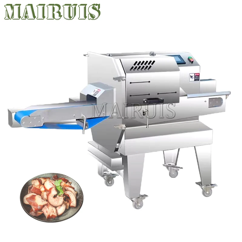 304 Stainless Steel Portable Ham Beef Slicer Cutting Machine Cooked Meat Slicing Machine