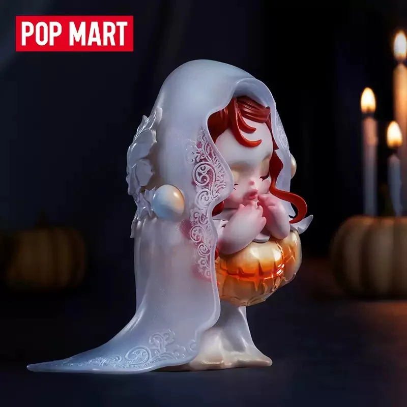 POPMART SKULLPANDA Covenant of The White Moon Figure Series Blind Box Guess Bag Toys Doll Desktop Ornaments Collection Gift Cute