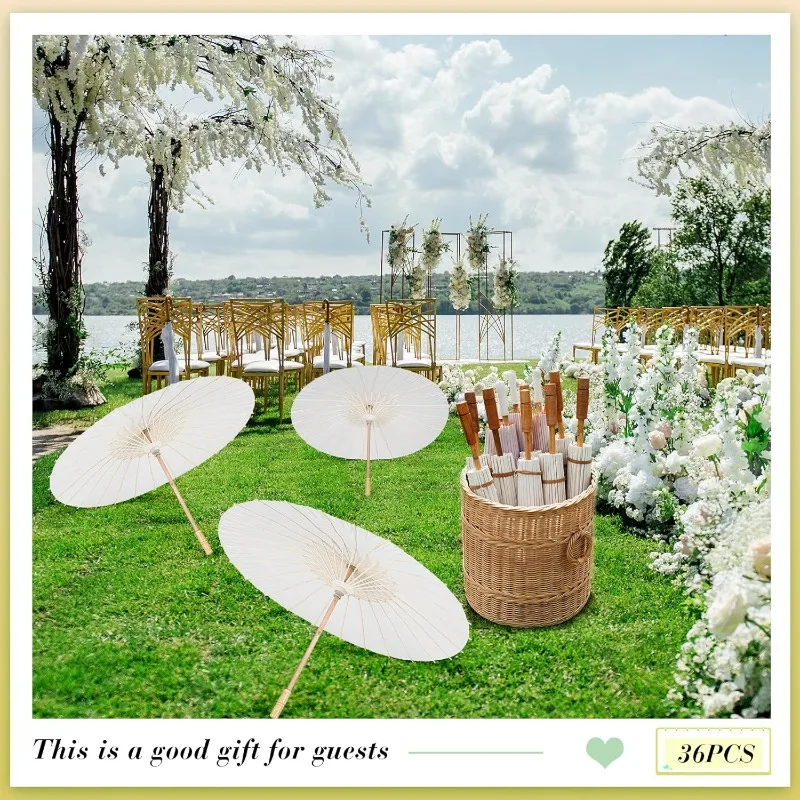 33 بوصة المظلات الورقية ورقة مظلة المظلة الزخرفية DIY بها بنفسك اللوحة الزيتية المظلات الحرف لحفل الزفاف الزفاف