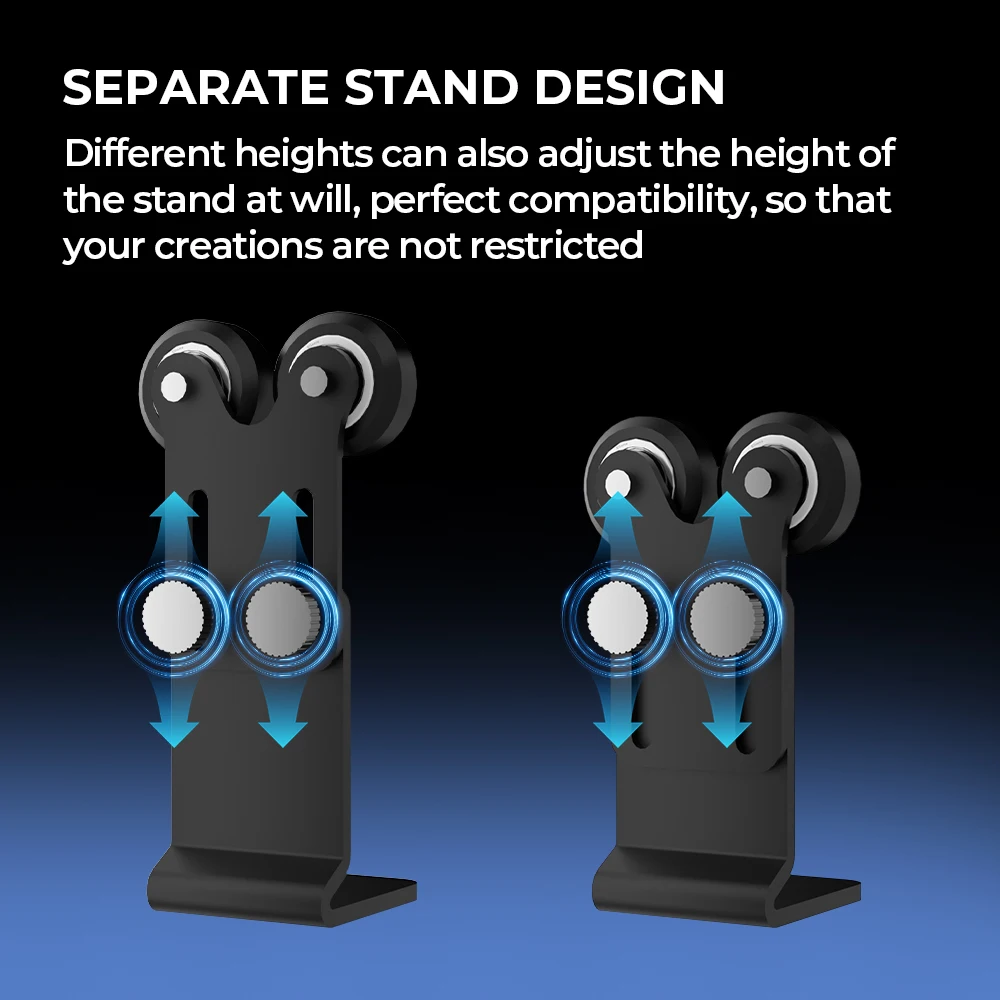 ACMER M2 Height Increasing Bracket For Engraving Cylindrical Objects Cans Roller Support Frame Stand Bracket Y-Axis Rotating