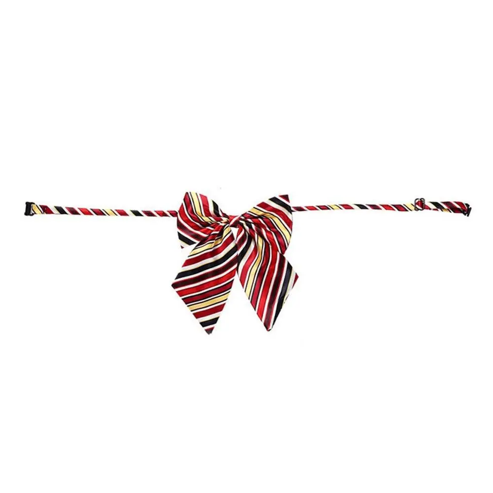 Elegant JK Stripe Bowknot Neckties Dots Bowtie For Women Girl Neck Ties School Student Bowtie Uniform Bowties Shirt Accessory
