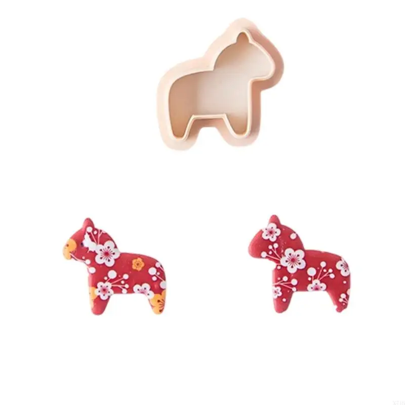  Soft Clay Mold New Year Theme Nonstick Plastic Texture Handmade Earrings Molds