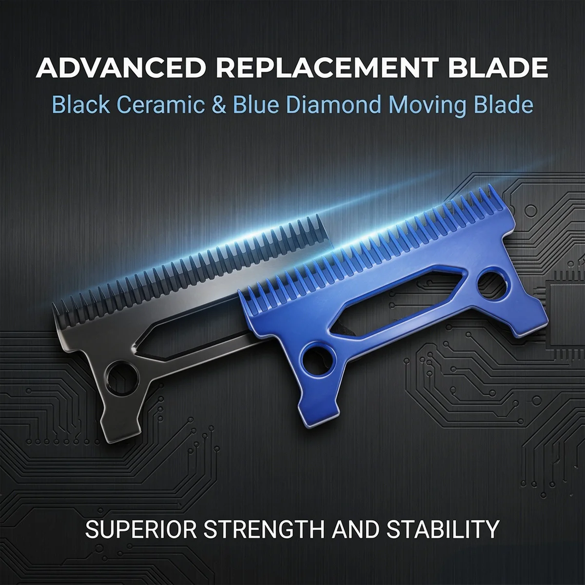ROSYOUS Replacement Zircon Blade for JUCAI Madeshow Wmark Kulilang VGR Clipper Accessories CRUNCH PHANTECHO