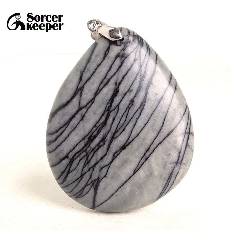 Натуральный камень зебры, агат, подвески, чакра, исцеляющие бусины Рейки, женские хрустальные ожерелья для женщин и мужчин, изготовление ювелирных изделий AA001