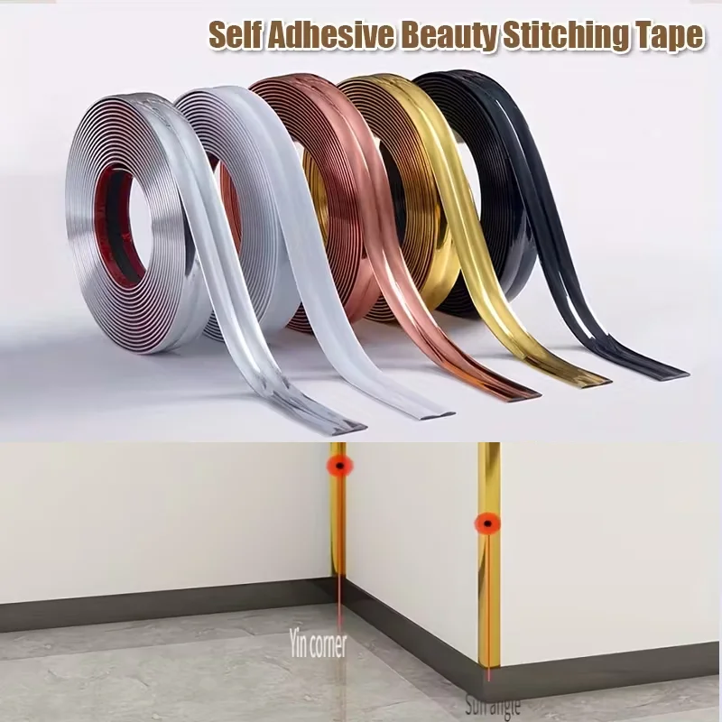 1PC 118.11inch Wall Corner Self-adhesive Decorative Strip, Beautiful Seam Strip, Ceramic Tile Right Angle Protective Strip