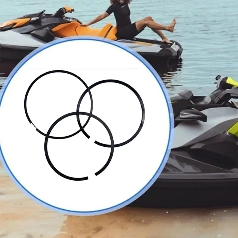 420890380 Piston Rings Set with Part Reference, Compression and Oil Rings Components for Personal Watercraft Engine X37F