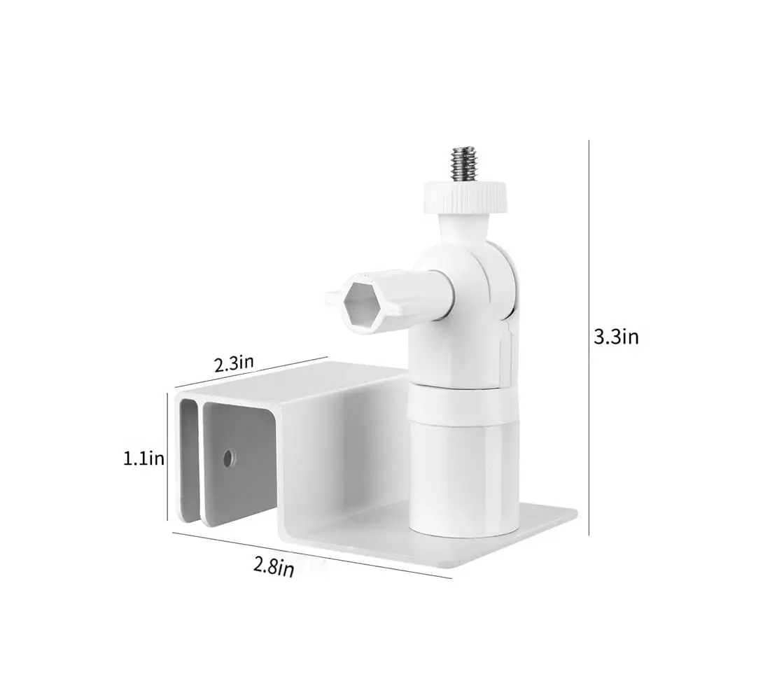 Ring/Arlo/Reolink ソーラーパネル用ユニバーサルガターマウント、耐候性アルミニウムブラケット、調整可能なノードリル設置 ​