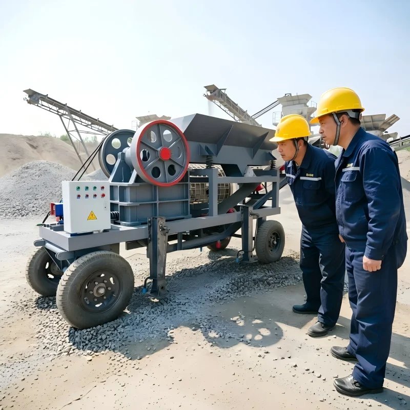 Best Selling PE250X400 Portable Jaw Crusher Engine High Quality CE Certified Max.40t/h Capacity for Quartzite Marble Crushing