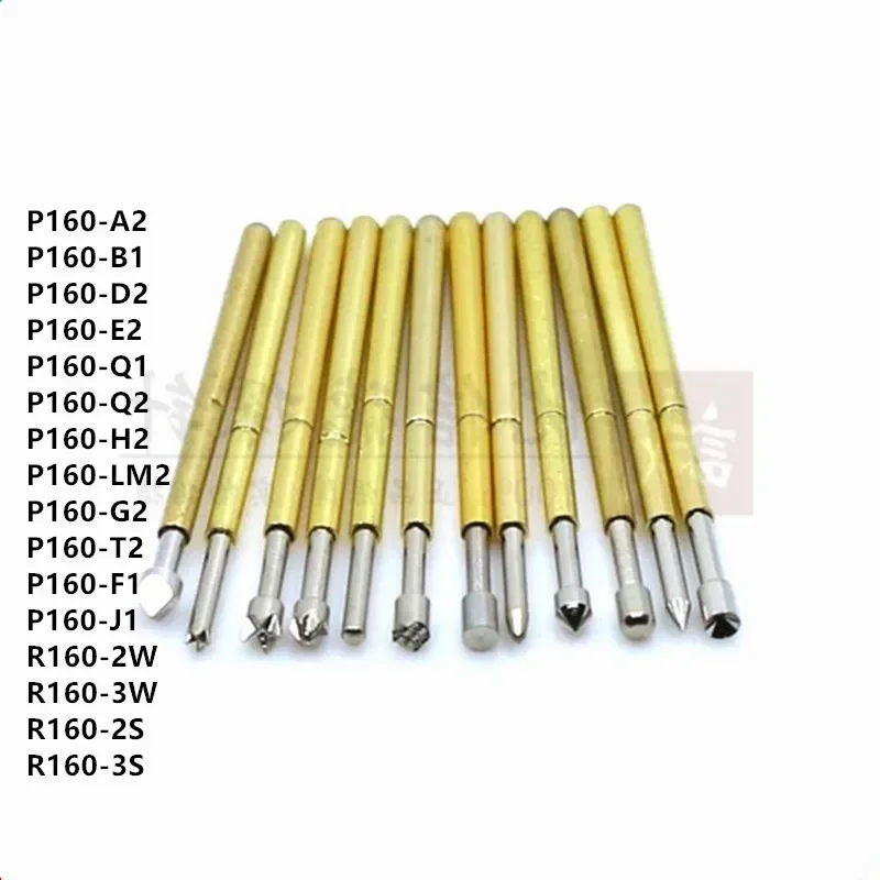 

Brass Nickel Plated Compression Test Probe P160 - A2 / B1 / D2 / E2 / Q1 Q2 / H2 / LM2 / G2 / T2 / F1 / J1 Diameter of 1.36 MM