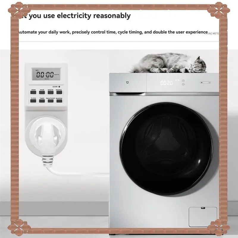 24-Hour Delivery Kitchen Timer Outlet US Switch Socket 120V- 60Hz For Efficient Household And Kitchen Management US Plug