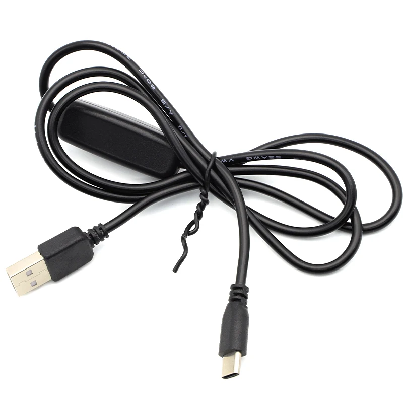 

1M USB Type C 5V 3A Charging Cable for Raspberry Pi 4 Power Cable with ON/OFF Switch for RPI 4 Model B RPI 4B Compute Black
