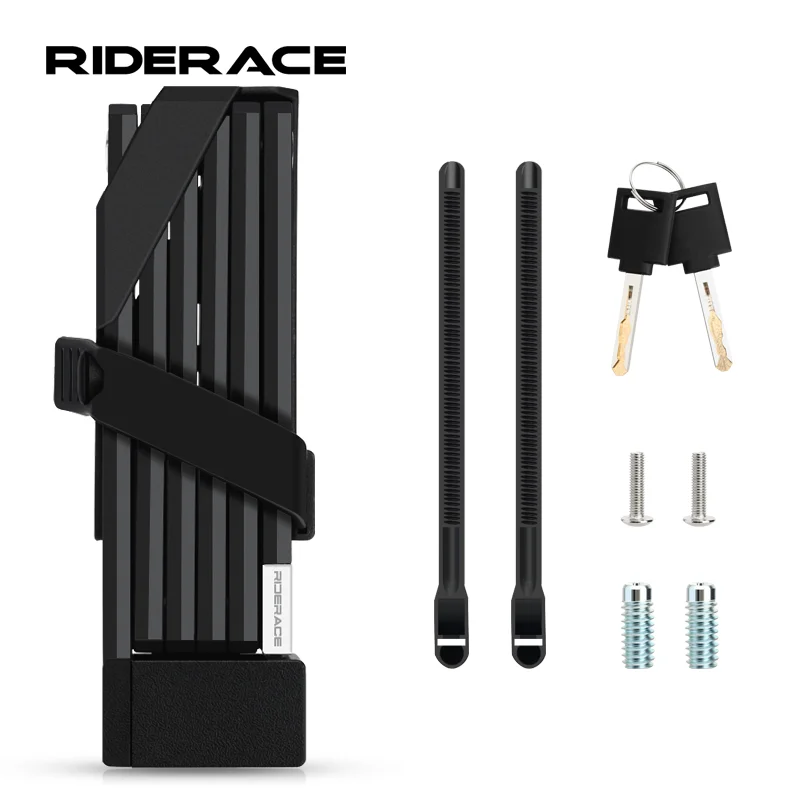 Candado portátil para bicicleta, candado plegable de alta seguridad antirrobo para bicicleta, scooter, bicicleta eléctrica, motocicleta, accesorios MTB