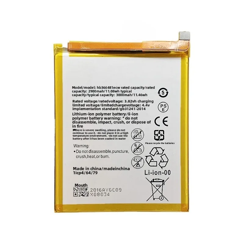 Phone Battery Compatible with Huawei P9/P20 Lite/P9Lite/Honor 8/Honor 8 Youth Edition/Nova 3e in Stock High-Performance