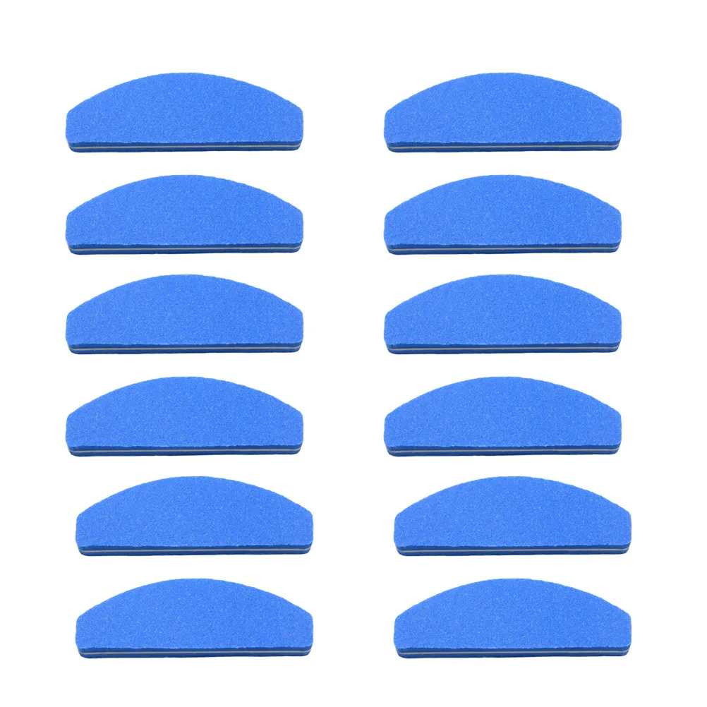 

20Pcs Sponge Nail File Half Moon Shape Double Sided Manicure Tool for Thick Nails Polishing Shaping Healthy Nail Care Home Salon