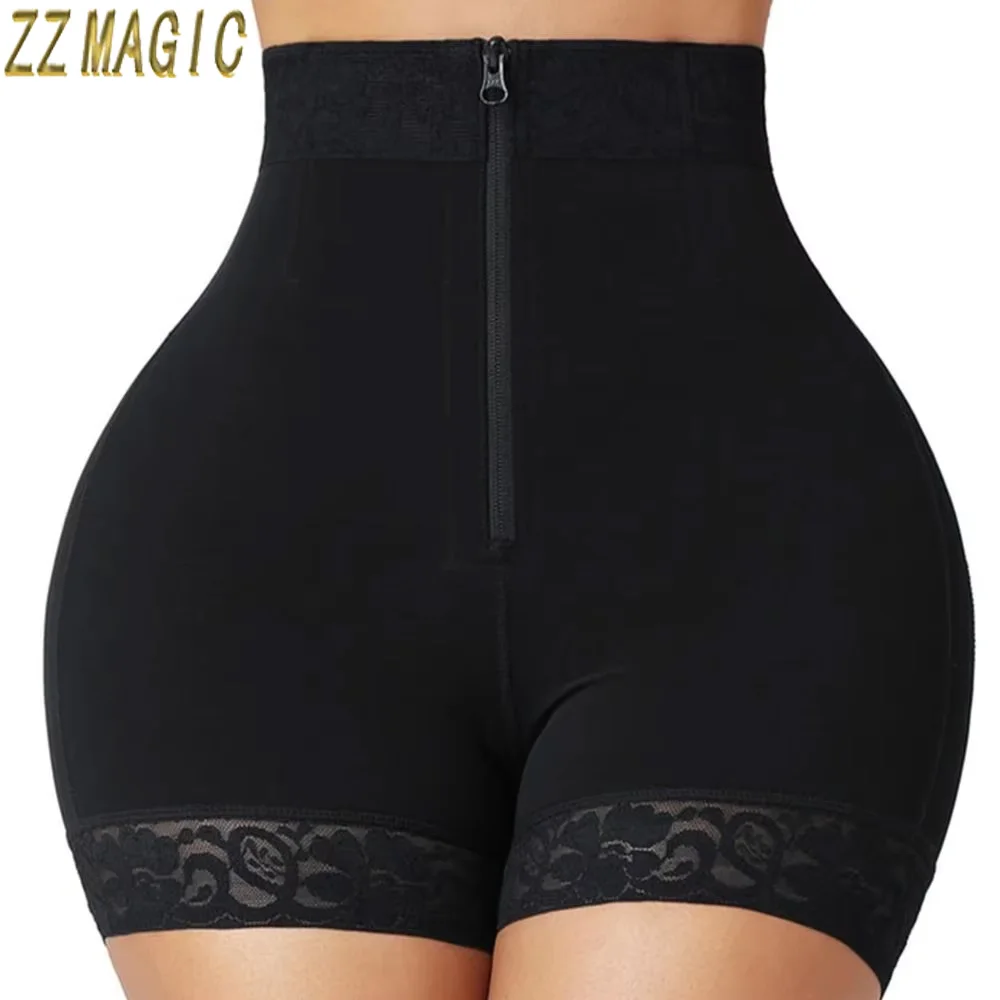 Women Shapewear Tummy Control Zipper Panties High Waist Girdle Shorts Seamless Waist Trainer Body Shaper Butt Lifter Underwear