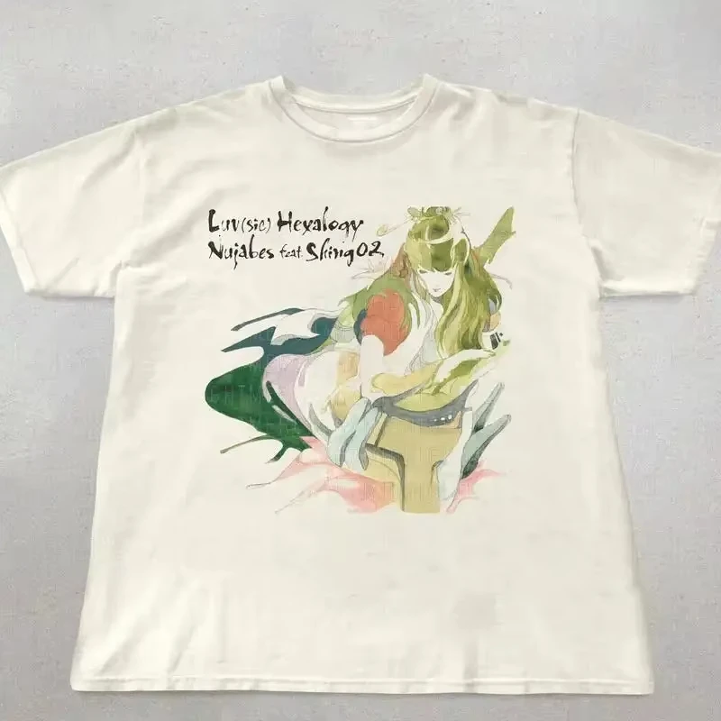 Nujabes Luv Sic T-shirt Retro T-shirt Plus Size Oversized Unisex T shirt Streetwear Trendy Cotton Y2k Short Sleeves Classic soft
