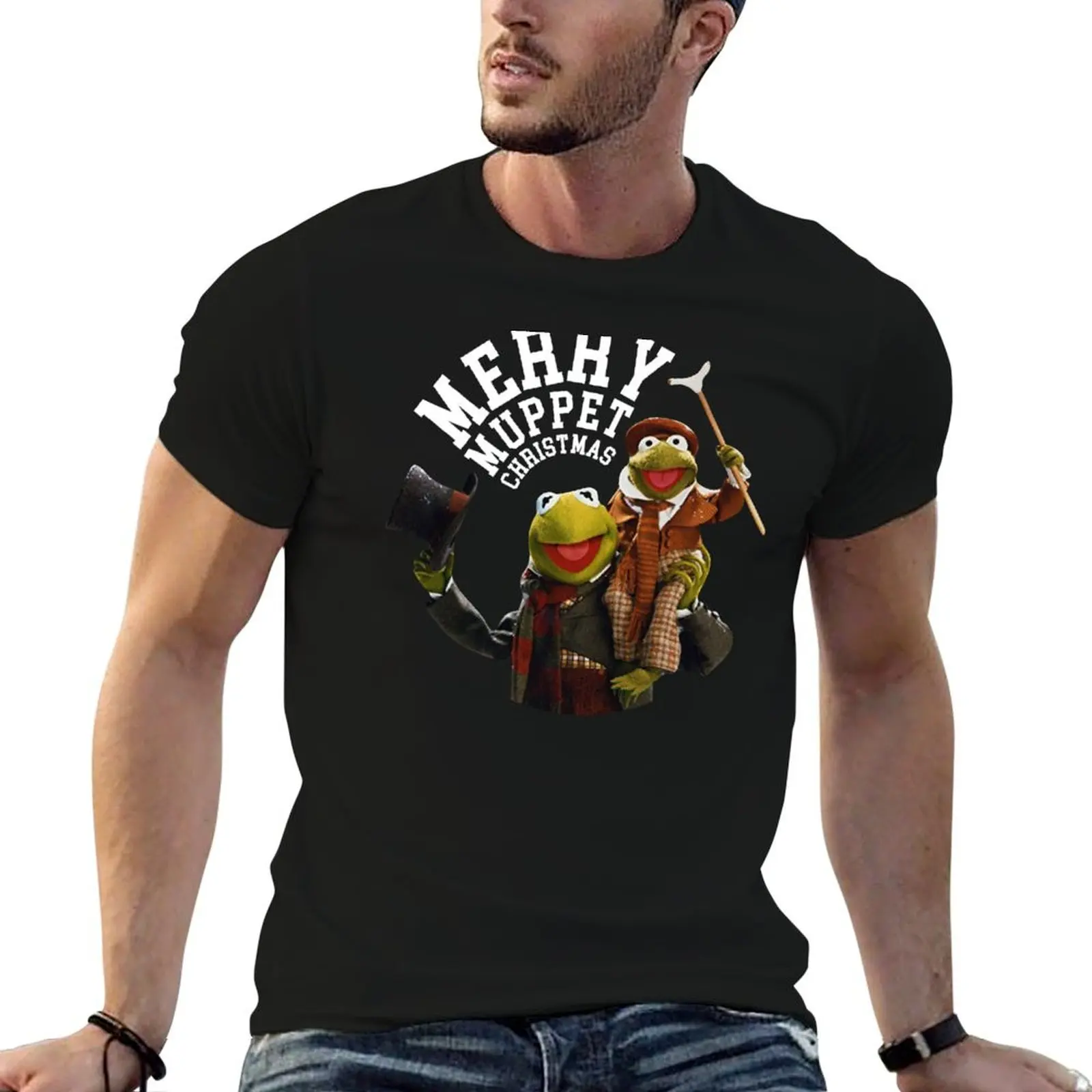 

t t luxury anime muppet shirts oversize shirt christmas man carol T-Shirt