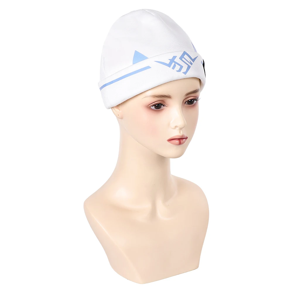 Kiriko Cosplay White Hat Game OW Costume Accessories Roleplay Women Girls Fantasy Cap Disguise Halloween Carnival Suit Props