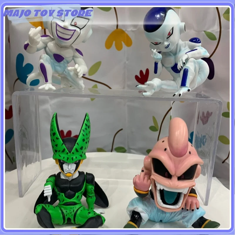 Dragon Ball Son Goku Freeza Buu Cell Anime Periphery Action Figure Pvc Kawaii Collection Model Decoration Toy Kid Doll Gift