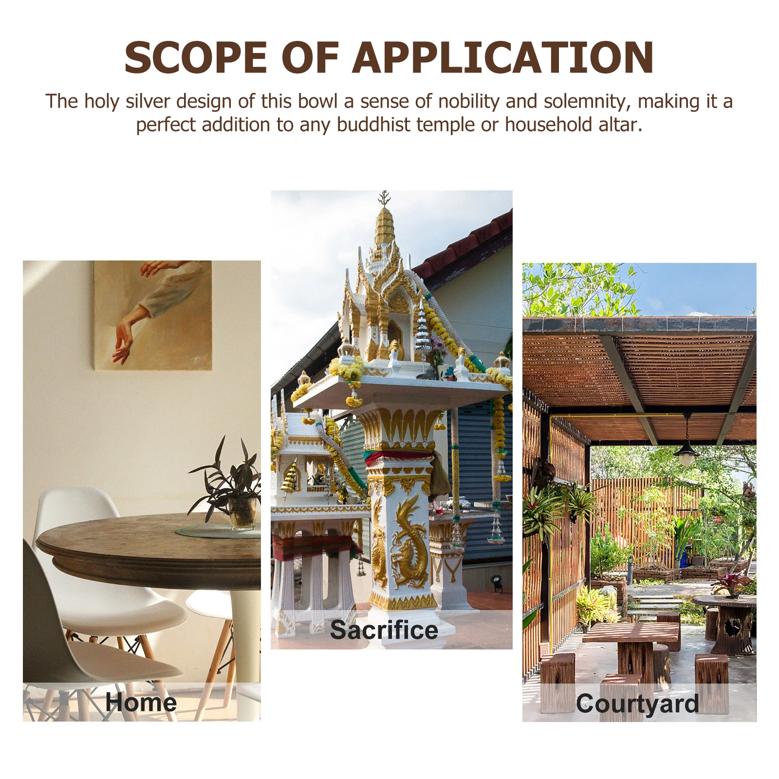 

Buddhist Dragon Phoenix Silver Offering Bowl Metal Water Cup for Temple Worship Meditation and Home Decor Offering Bowl