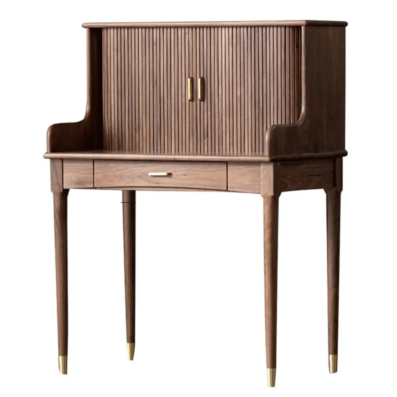 

All solid wood dresser bedroom modern minimalist, light luxury makeup table, small apartment multi-functional