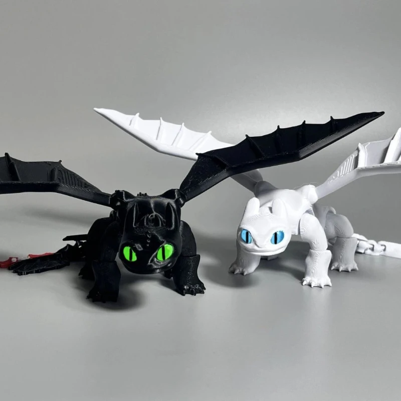 Figura de Acción de How Train Your Dragon, Toothless, Articulada, Modelo 3D, Regalo Creativo de Cumpleaños