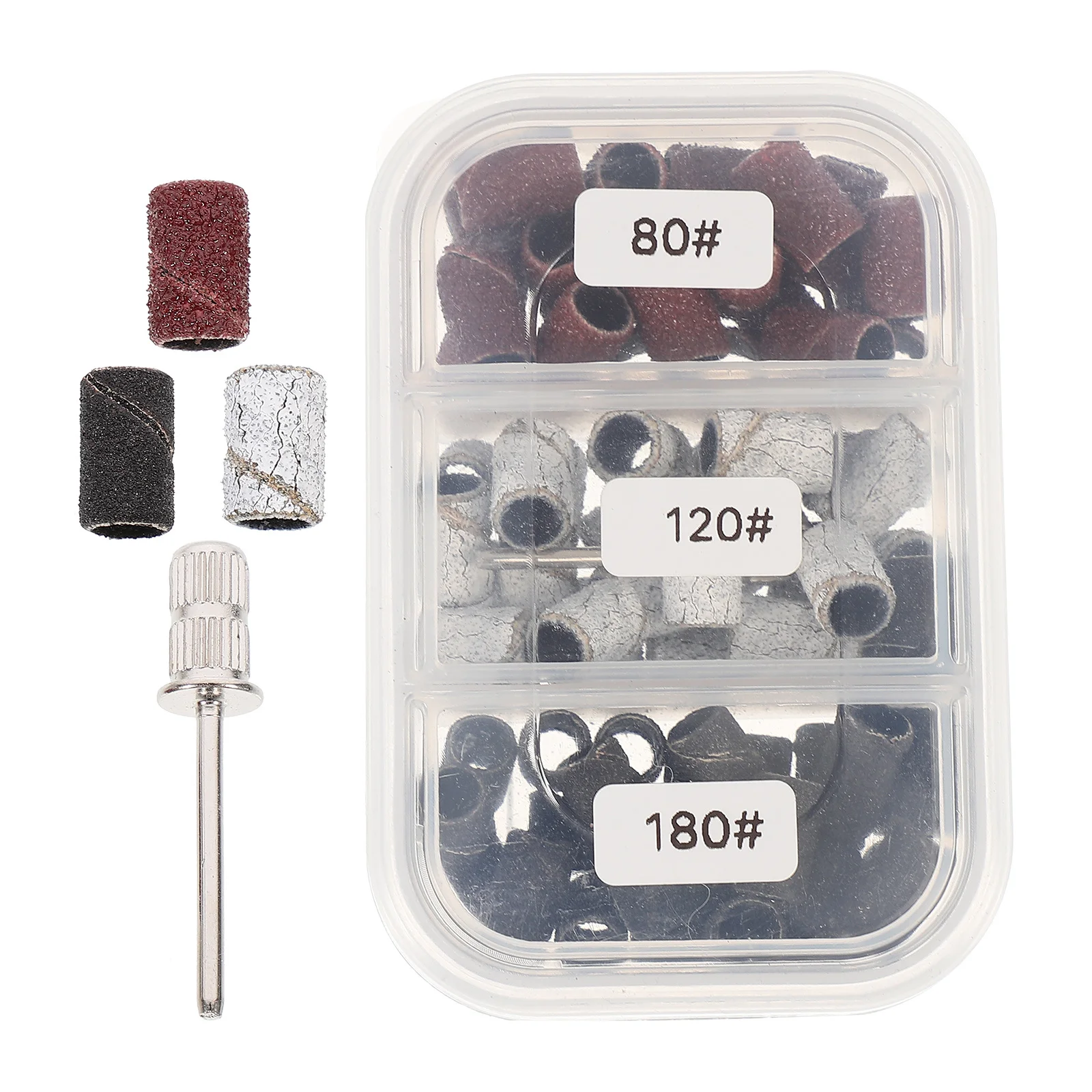 75個入り マニキュア研磨リング ポリッシングヘッドキット 天然ネイルアート用 角質除去 プロ仕様 長持ちするサンディング