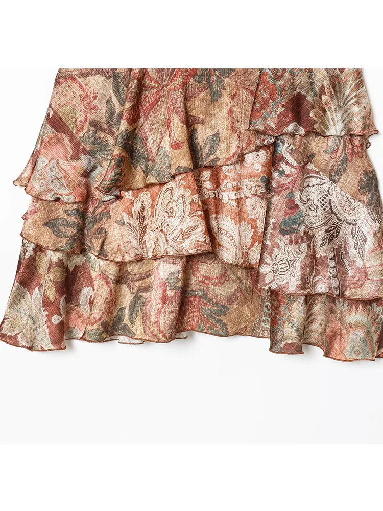 Mulheres chiques vestidos de moda 2025 verão outono novas mulheres elegante rugas em camadas saia mulher sem mangas o-pescoço vestidos de festa