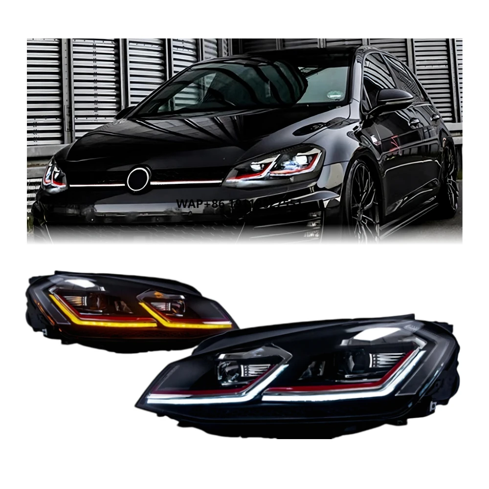 

Golf 7 2013-2017 MK7 DRL LED Upgrade Headlight Turn Signal Head Lamp Modified Assembly Signal Auto Accessories for VW