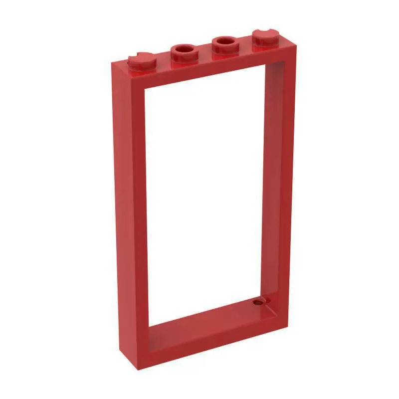 10 Stück 60596 Türrahmen 1x4x6 Bausteine-Set mit 2 Löchern, Ziegelsteine, Partikel-Puzzle, Ideen-Spielzeug, Kindergeburtstag, Weihnachtsgeschenk – Detail 1