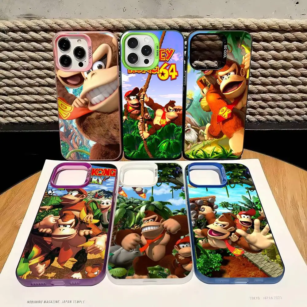 Классический цветной чехол для телефона D-Donkey K-Kong J-Jungle C-Climber для iPhone 17, 16, 15, 14, 13, 12, 11 Pro Max Plus Pro Shell Классический цветной чехол для телефона D-Donkey K-Kong J-Jungle C-Climber для iPhone 17, 16, 15, 14, 13, 12, 11 Pro Max Plus Pro Shell