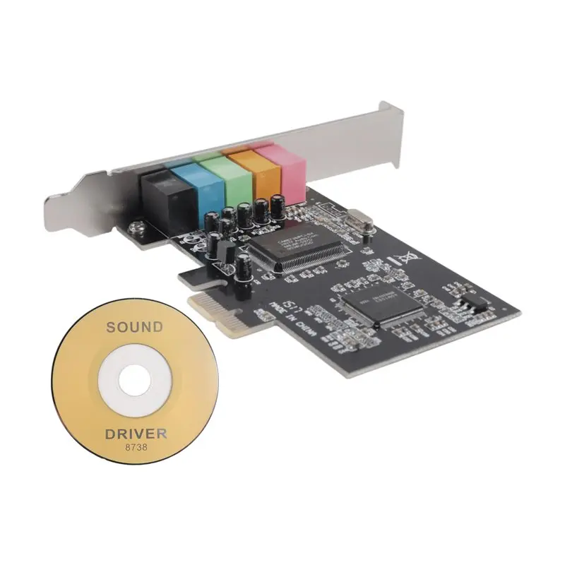 Superior-PCI-E 5.1 Desktop Built-In Sound Card 3D Games Music Digital Sound Card 24Bit Stereo Field With Reverb Support Win7
