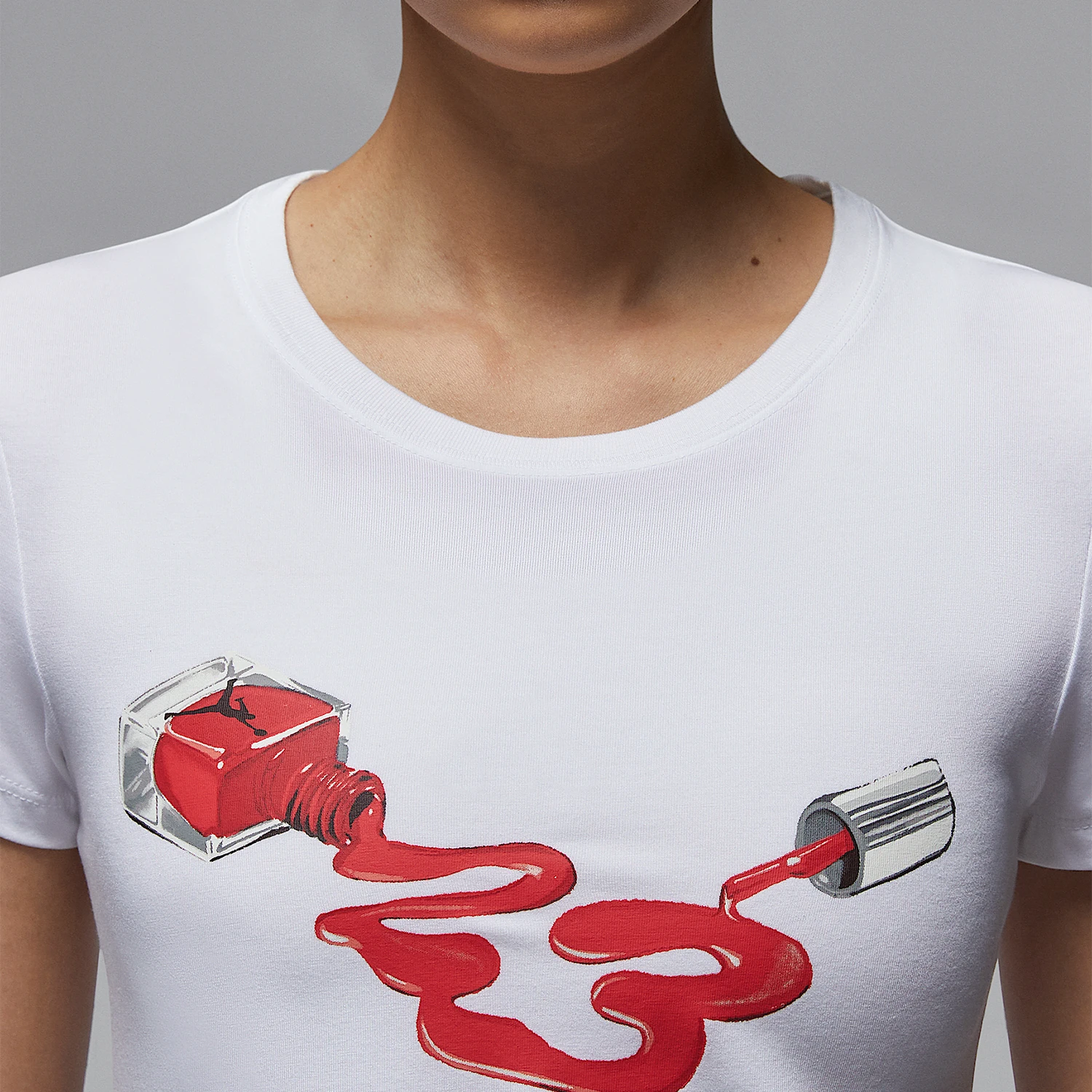 ナイキ 公式正規品 JORDAN レディース ニット スリム ソフト カジュアル 半袖 HJ0143-100