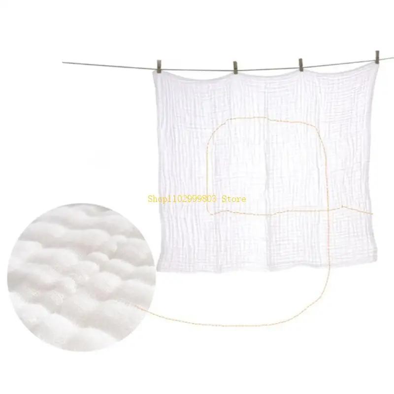 قابلة لإعادة الاستخدام الطفل بطانية من الموسلين الرضع قماش للف الرضع الوليد لينة تنفس الشاش الفراش منشفة استحمام دش الهدايا J0MF