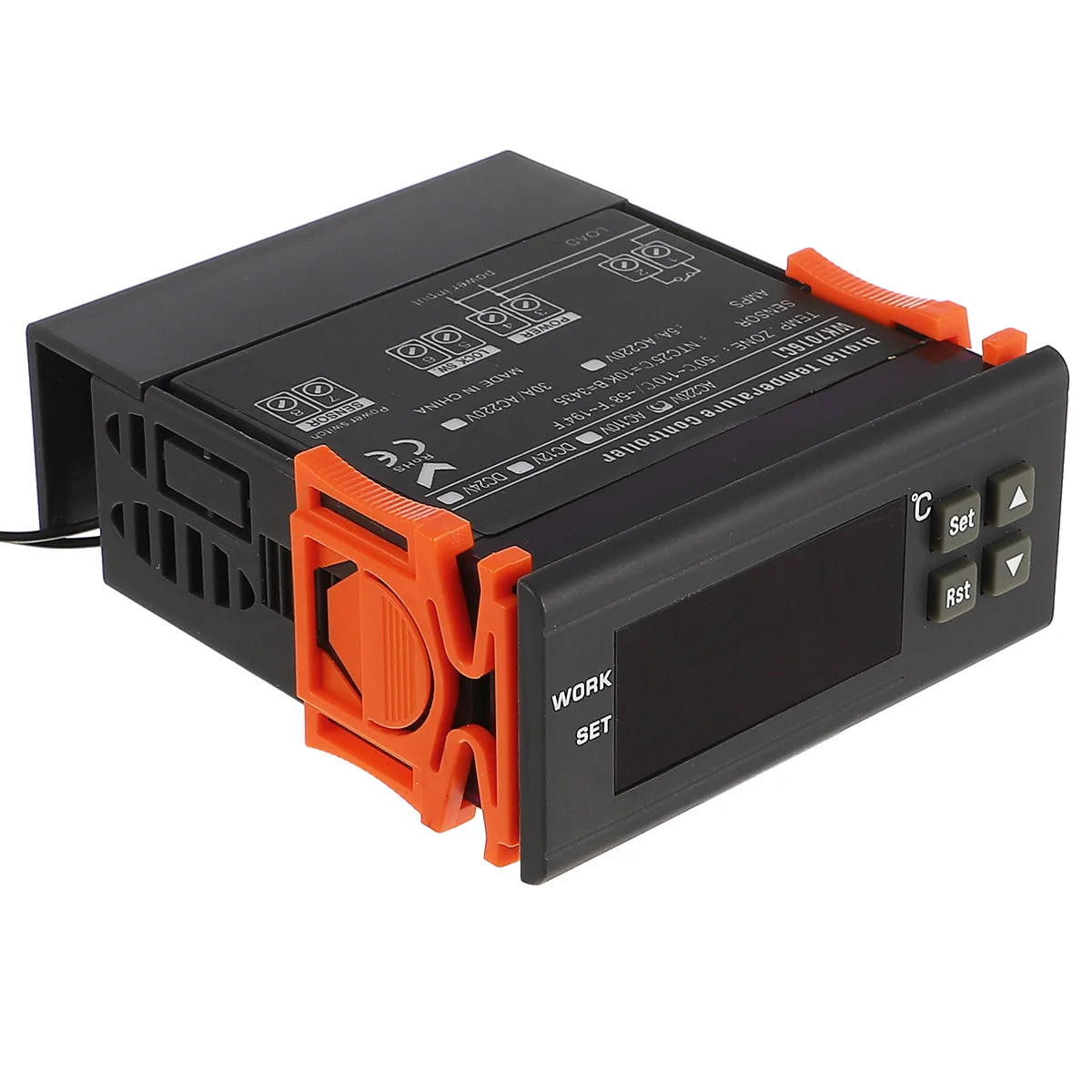 

Digital Temperature Controller Thermostat Cooling Heating LED Display Regulator Thermoregulator Plastic Rust Resistant High