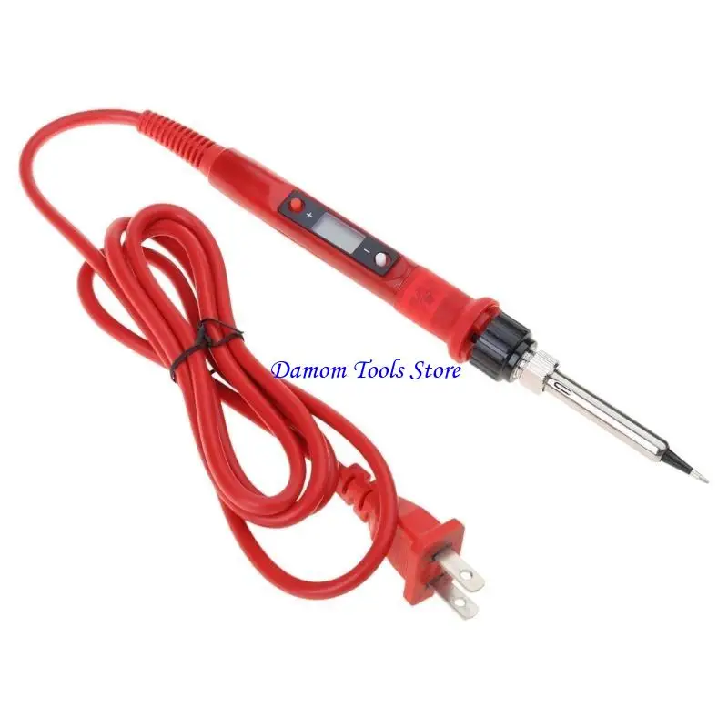 57BE 85W Adjustable Soldering Iron Temperature Control, LED Display Interchangeable Nozzles Essential for Welding Repairs