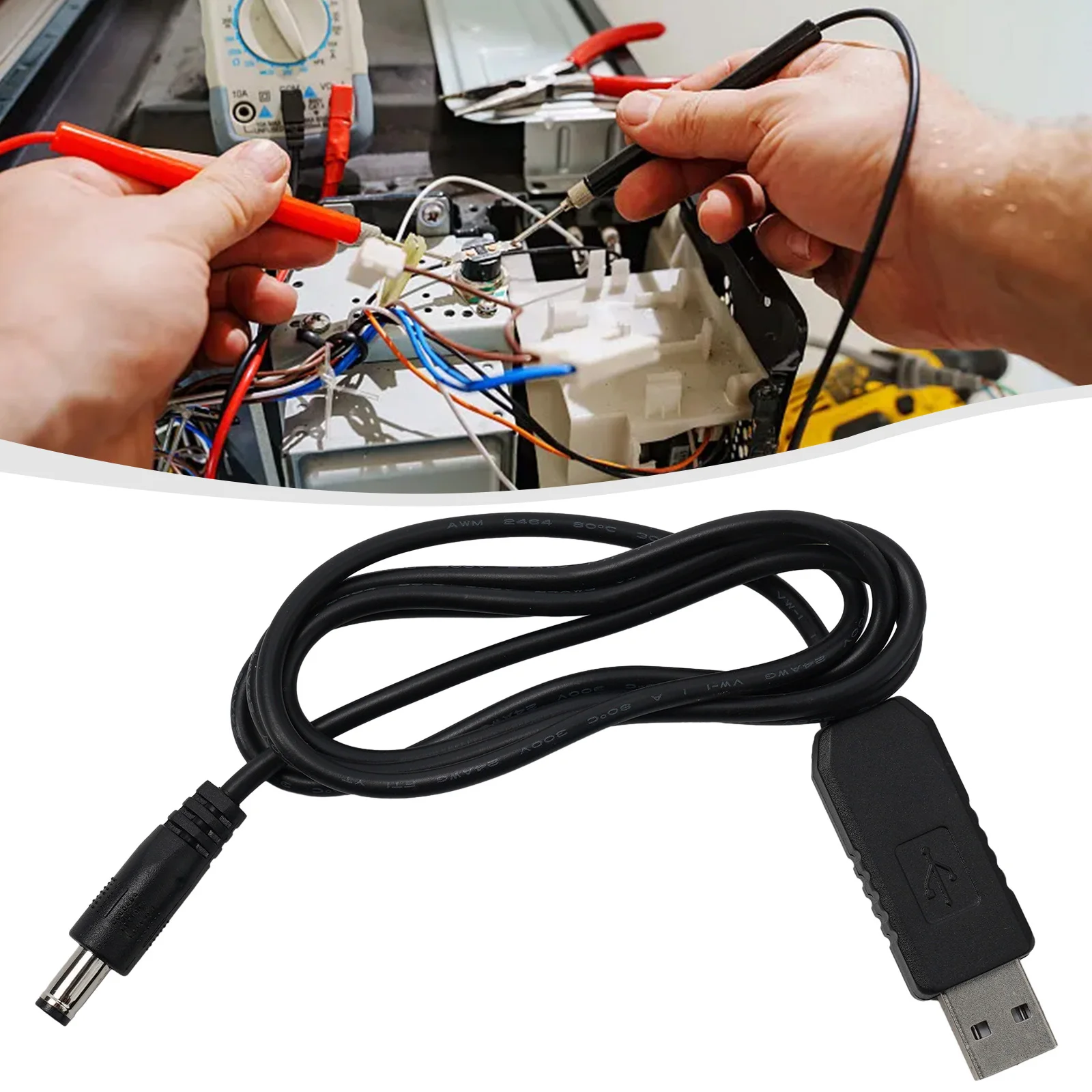 Brand New High Quality Practical Useful Boutique Boost Cable 5.5*2.1MM Interface Optional Power Supply USB 1 Pcs