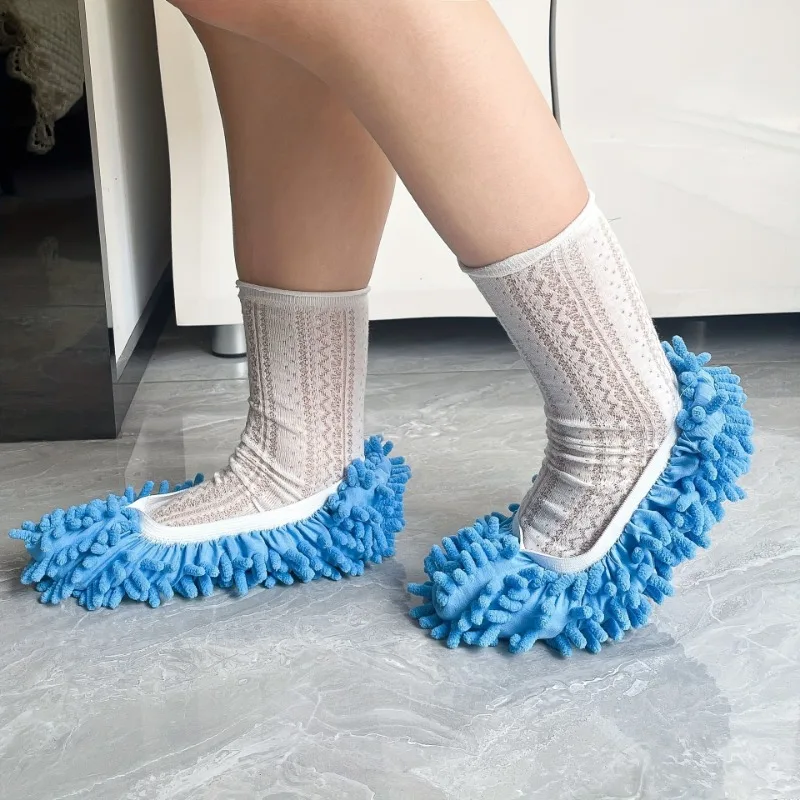 Mop Slipper Shoes Cover, Simple Solid Multifunctional Ankle Socks, Women's Stockings & Hosiery