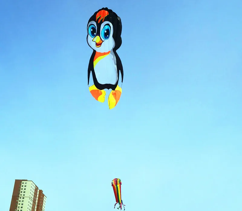 Envío Gratis, pipa grande de pingüino, pipa suave voladora, juguetes grandes para exteriores para niños, pipa profesional