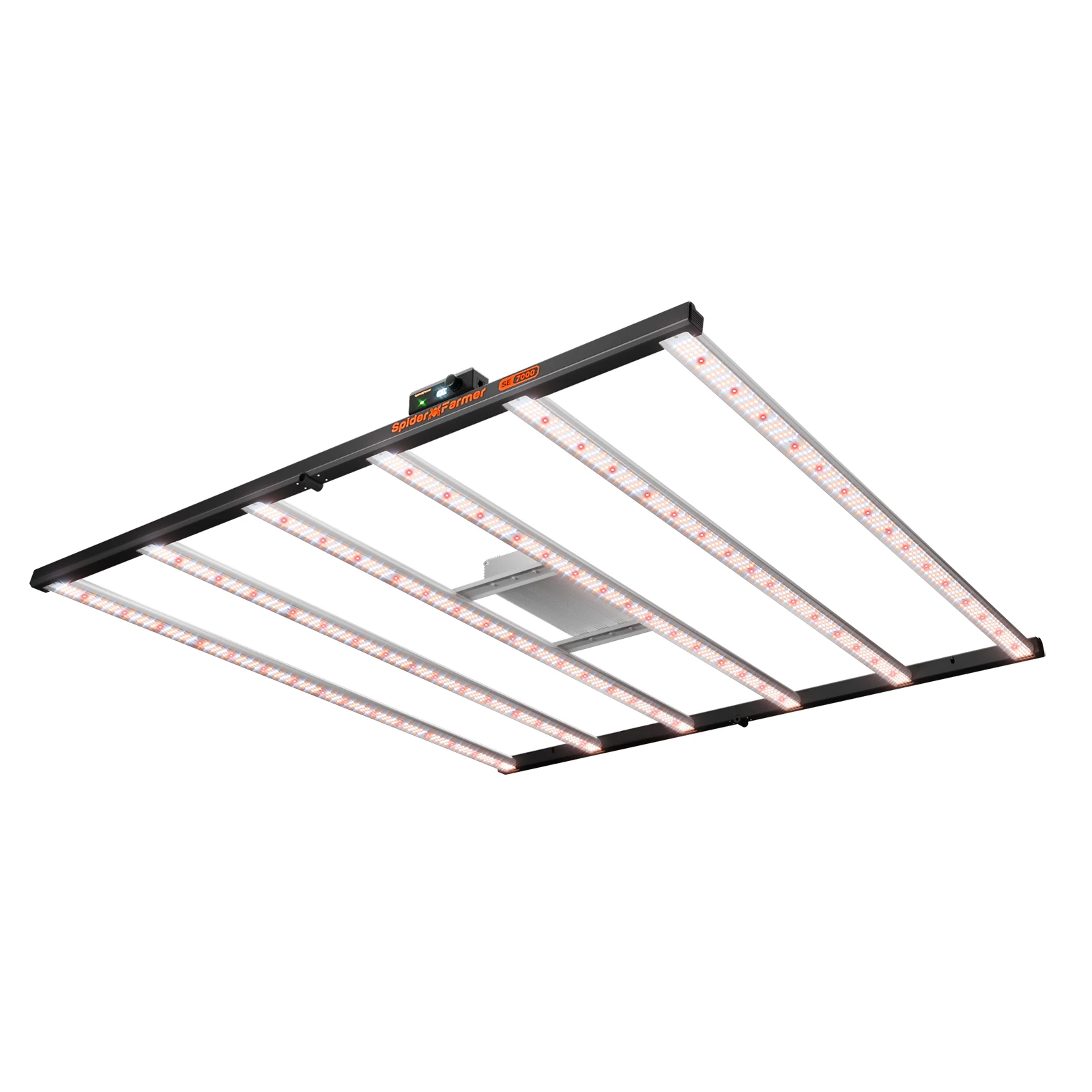 Spider Farmer SE7000 730W Kommerzielle LED-Pflanzenlampe 2,9 µmol/J Vollspektrum Dimmbar für 150x150cm Gewächshaus Vertikale Landwirtschaft