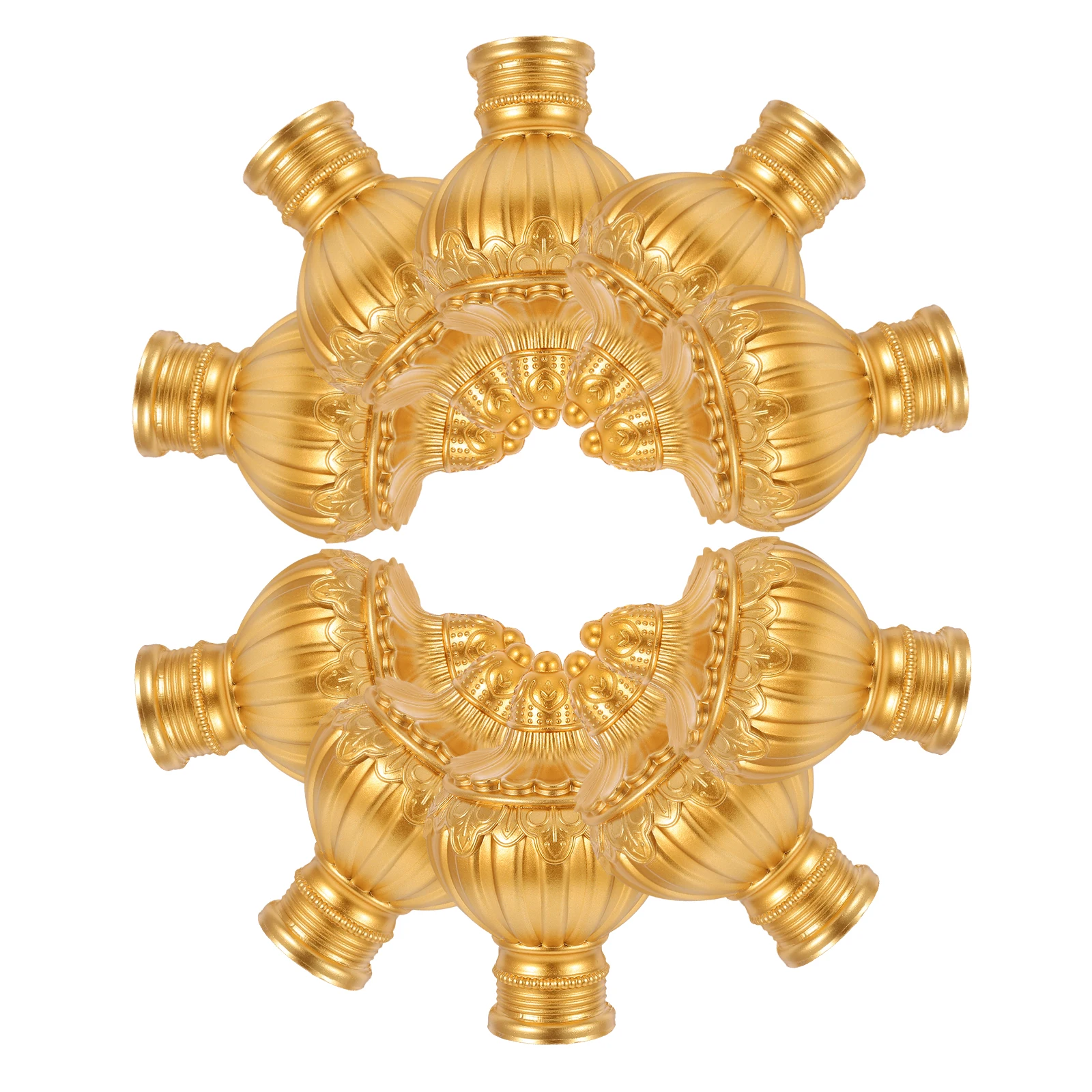 

10pcs Curtain Rod Decorative Head Plastic Cover Round Cap Finials 26 28mm Diameter Easy Installation Stability